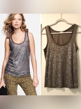 J. Crew Drapey Sequin Tank